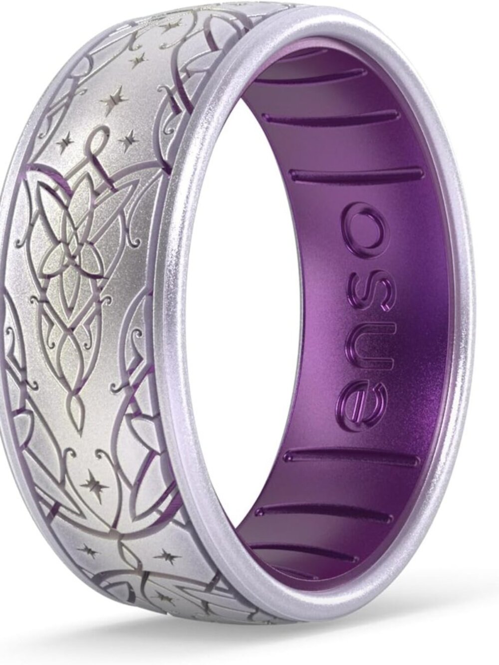 Comfortable DualTone Silicone Rings - Flexible Design, Fantasy-Inspired Jewelry